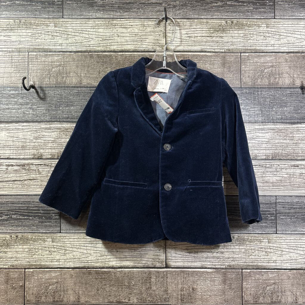 ZARA VELVET BLAZER 3/4