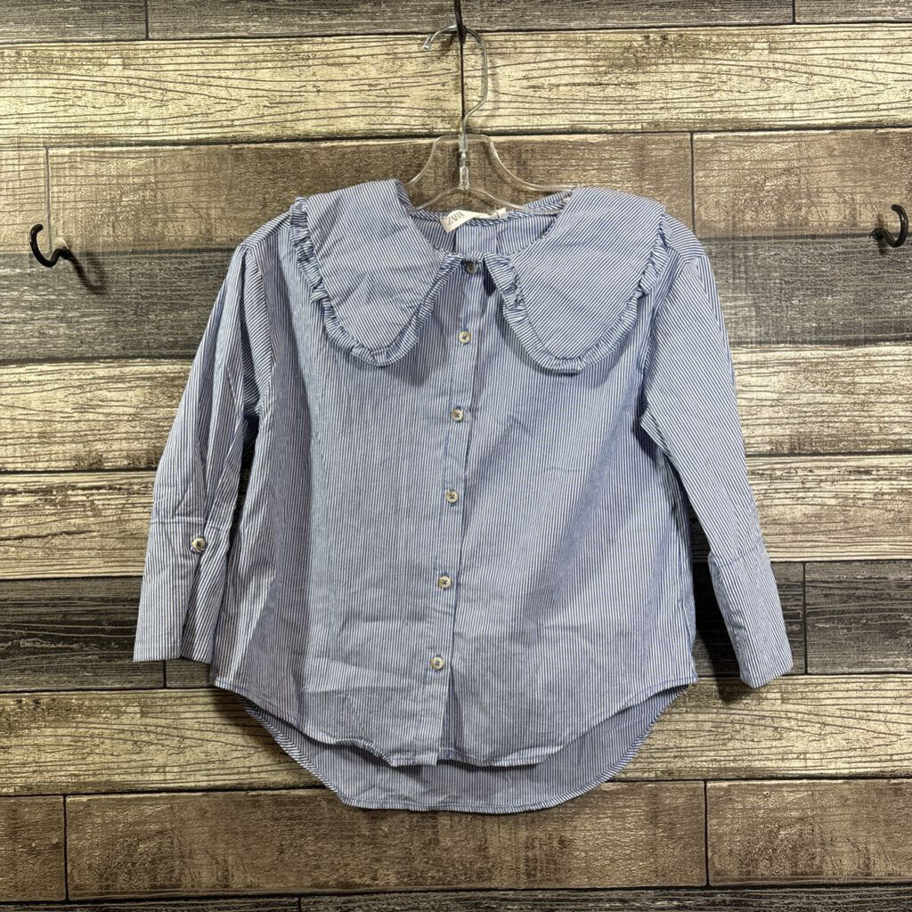 ZARA LS STRIPED COLLARED BUTTON DOWN SHIRT 6