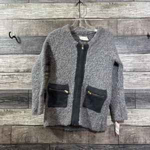 CREWCUTS WOOL ALPACA BLEND FULL ZIP SWEATER 4/5