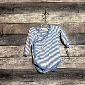 MONICA + ANDY ORGANIC LS SIDE SNAP BODYSUIT 6-9 MO
