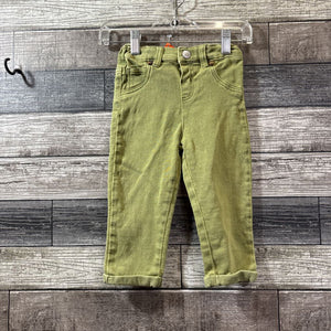 PRIMARK GREEN DENIM PANTS 12-18 MO