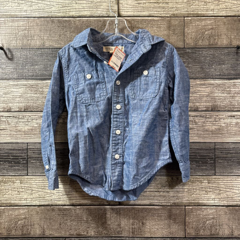 HOPE & HENRY LS BUTTON DOWN SHIRT 4/5