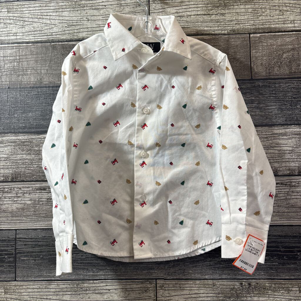 TFW HOLIDAY LS BUTTON DOWN SHIRT 3