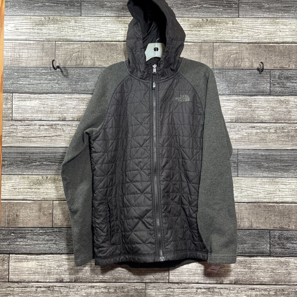 NORTH FACE HOODED MIXED MEDIA JACKET 14/16