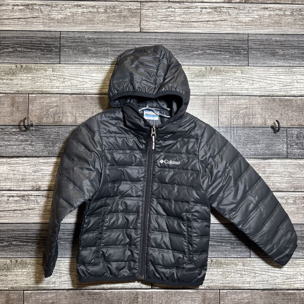 COLUMBIA HOODED THIN DOWN JACKET 4/5