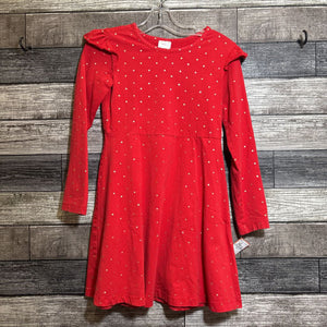 HANNA LS COTTON GOLD DOTTED DRESS 130 / 8