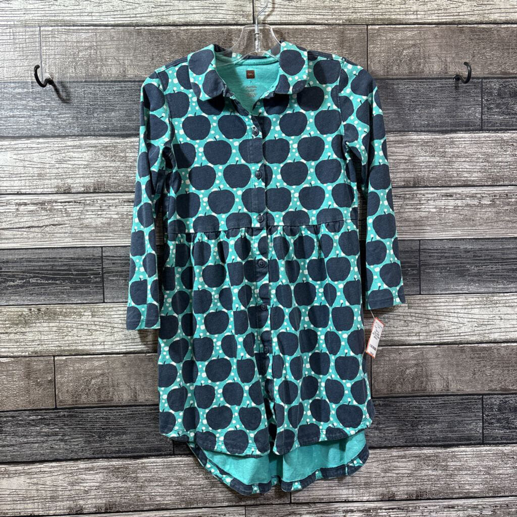 TEA LS COLLARED BUTTON DOWN DRESS 7