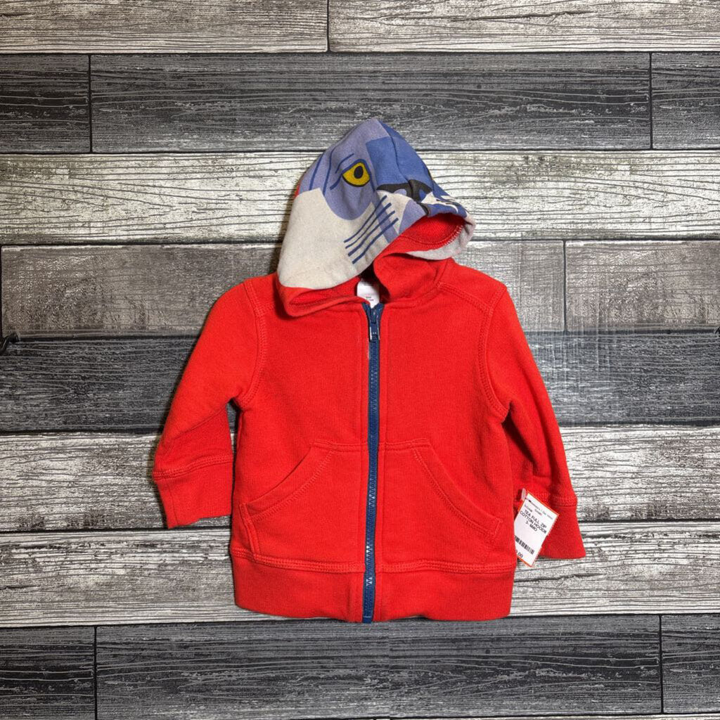 TEA FULL ZIP COTTON HOODIE 3- 6MO