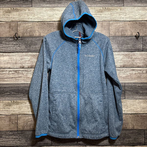 COLUMBIA HOODED FLEECE JACKET LARGE 10/12
