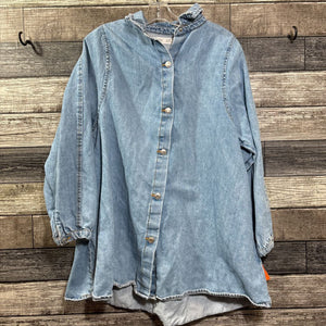 ZARA LS DENIM DRESS 10
