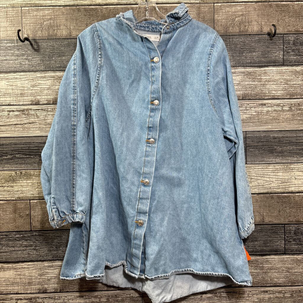 ZARA LS DENIM DRESS 10