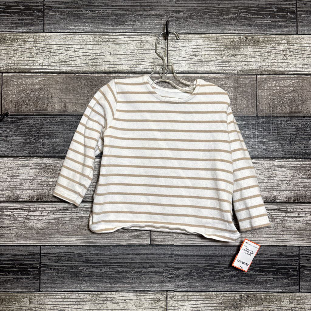 ZARA LS STRIPED SHIRT 12-18 MO