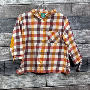 LITTLE GREEN RADICALS LS BUTTON DOWN FLANNEL SHIRT 2