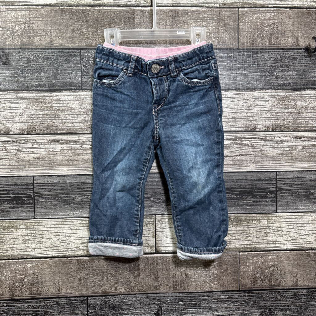 GAP JERSEY LINED JEANS 18-24 MO