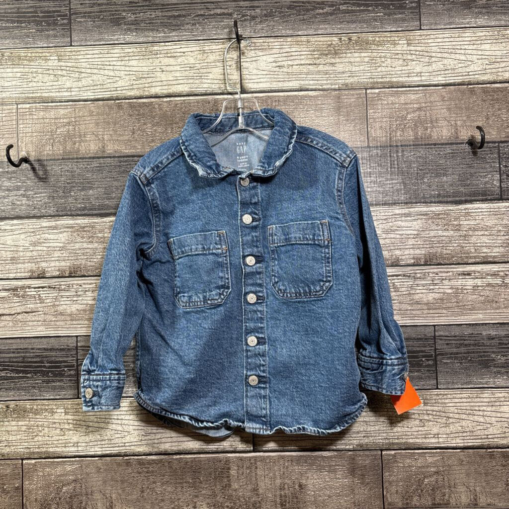 GAP LS SNAP FRONT DENIM SHIRT 4