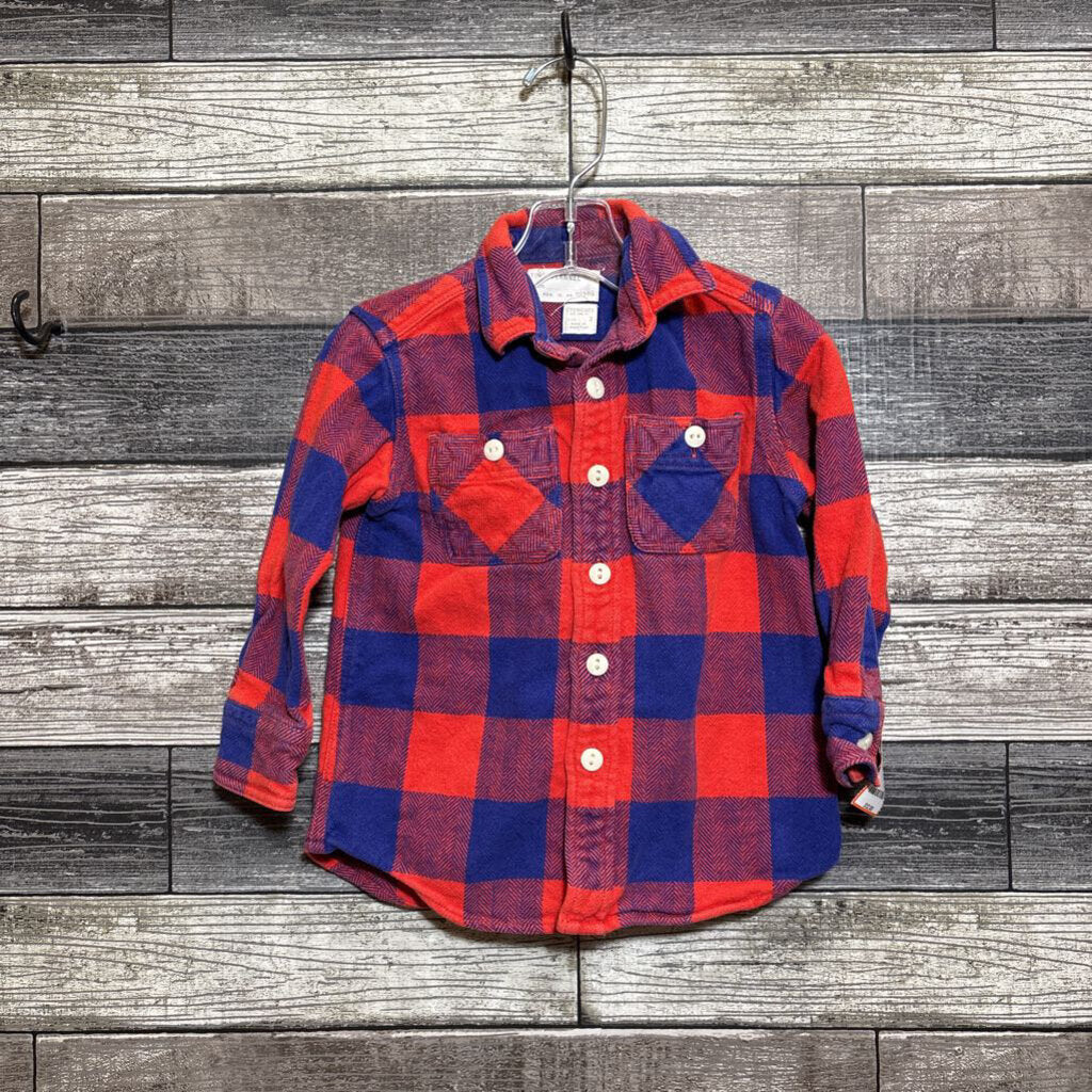 CREWCUTS LS BUTTON DOWN FLANNEL SHIRT 2