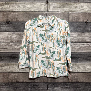 KATE QUINN ORGANIC LS BUTTON DOWN ALLIGATOR SHIRT 8
