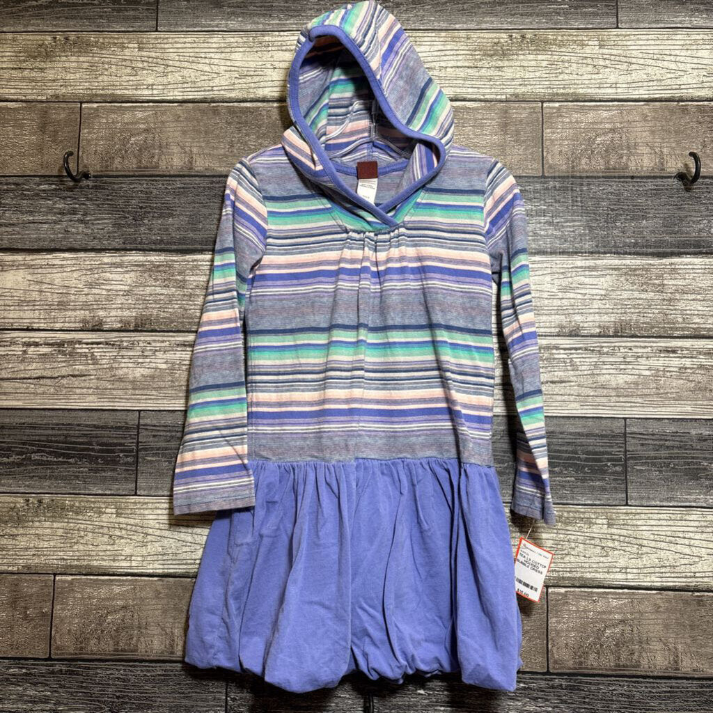 TEA LS COTTON HOODED BUBBLE DRESS 5