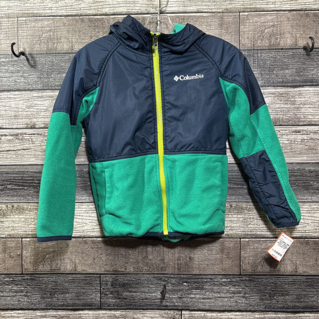 COLUMBIA OMNI HEAT MIXED MEDIA HOODED JACKET 6/7