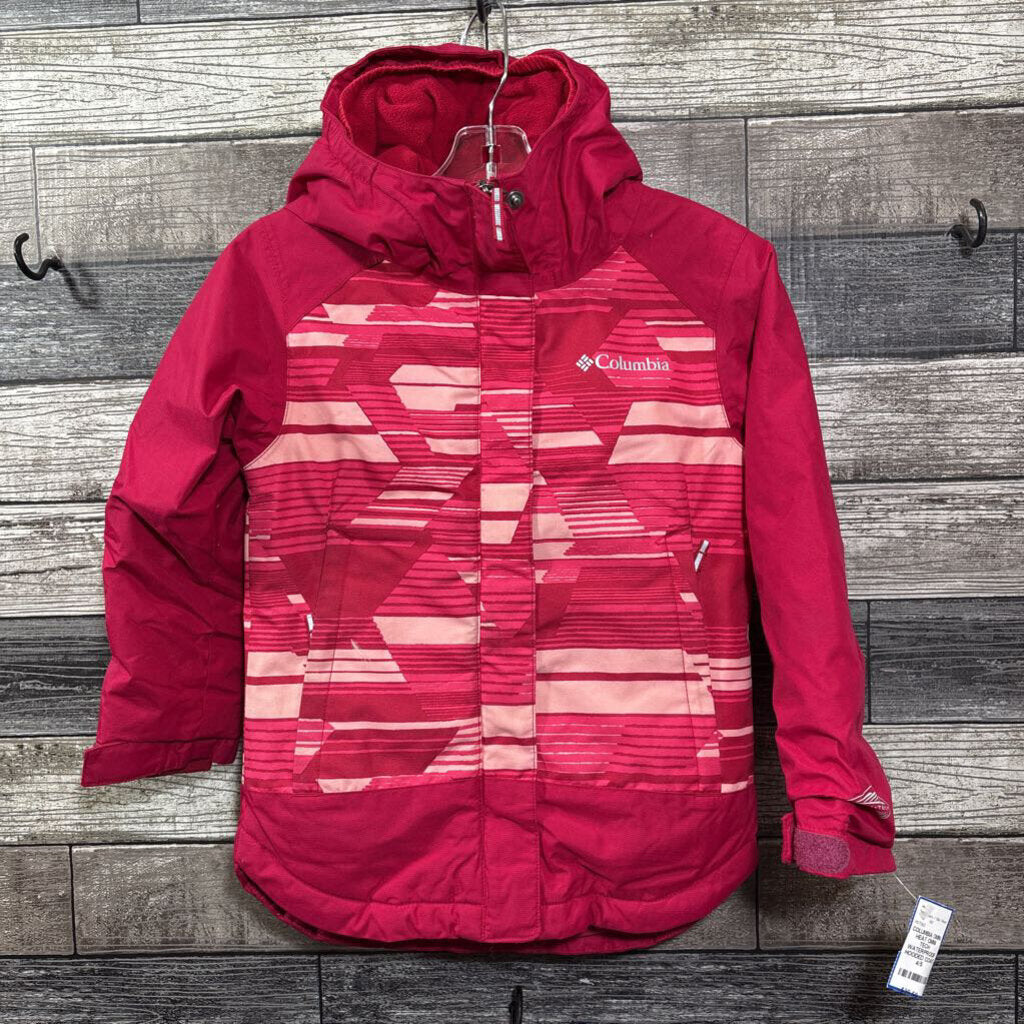 COLUMBIA OMNI HEAT OMNI TECH WATERPROOF HOODED COAT 4/5