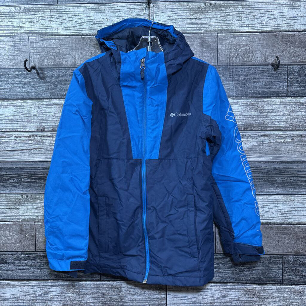 COLUMBIA OMNI HEAT OMNI TECH WATERPROOF HOODED COAT 8