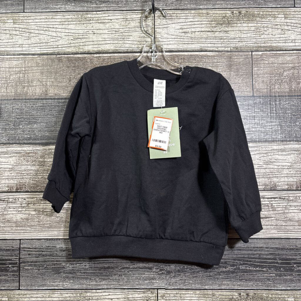NWT H&M ORGANIC SWEATSHIRT 12 MO