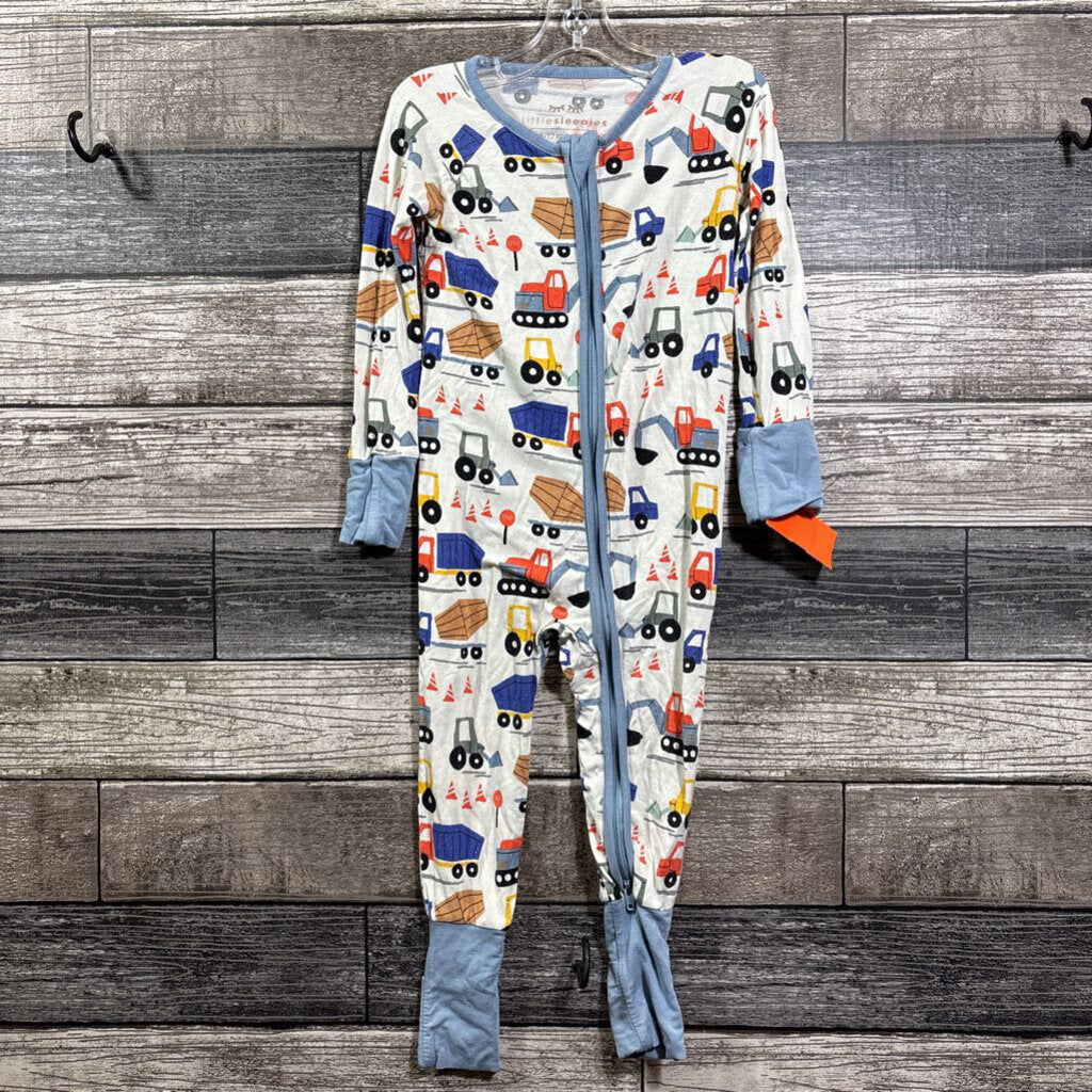 LITTLE SLEEPIES BAMBOO FOOTIE ZIPPY 6-12 MO