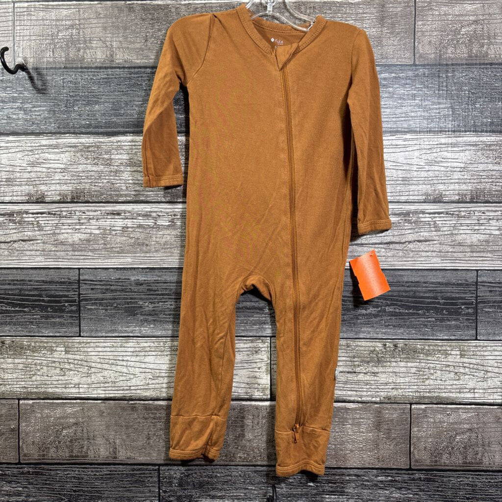 KYTE ZIPPERED FOOTIE BAMBOO PJ 6-12 MO