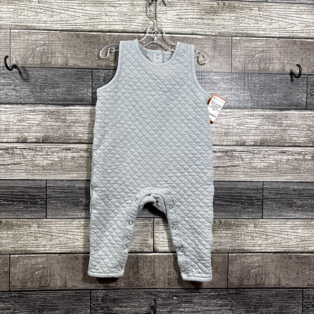 PEHR ORGANIC COTTON COZY ROMPER OVERALLS 6-12 MO