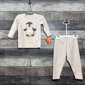 OH BABY 2PC COTTON APPLIQUE LS SHIRT + PANTS 6-12 MO