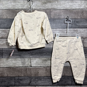 QUINCY MAE 2PC ORGANIC JOGGER SET 12-18 MO