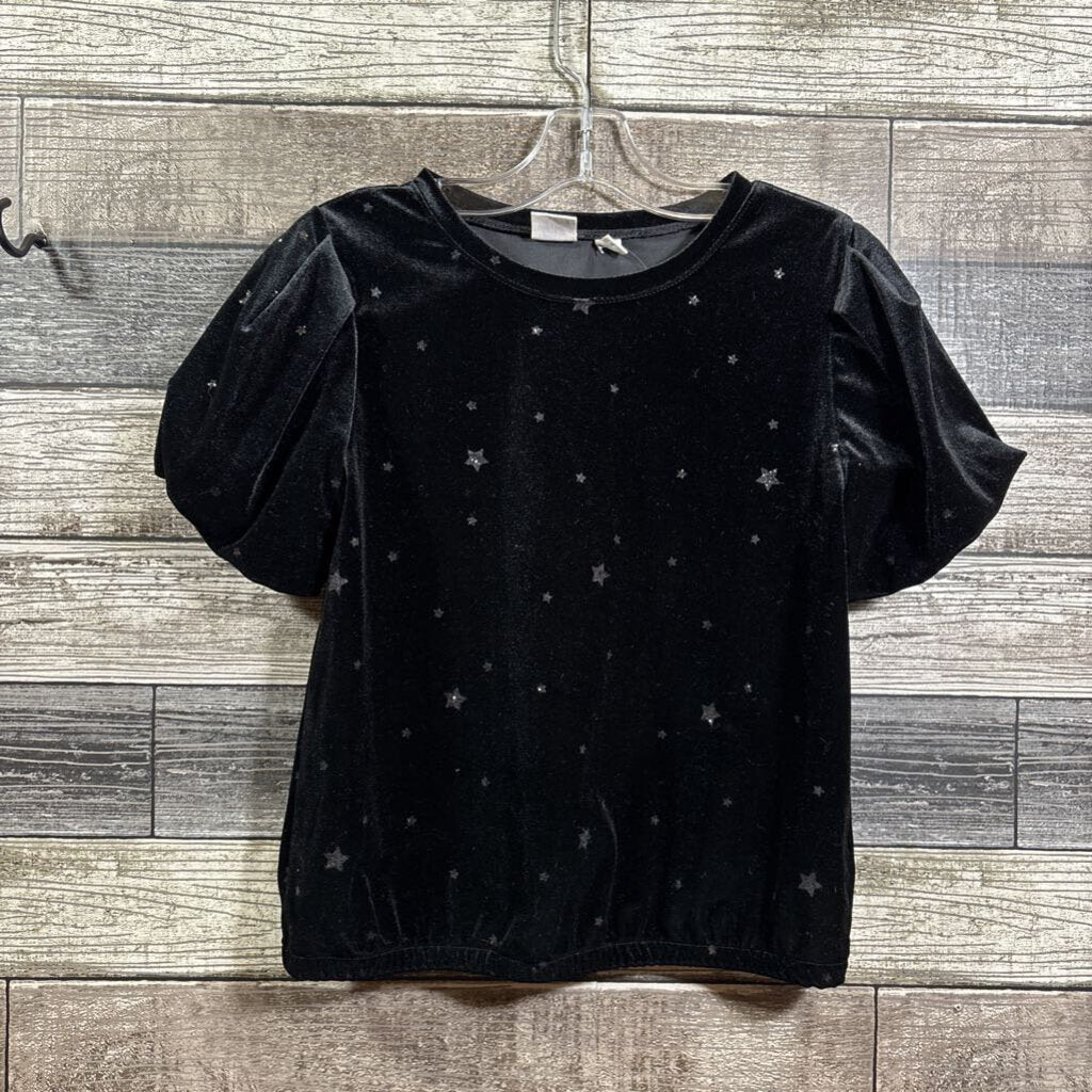 GAP SS STAR SPARKLE VELOUR SHIRT 8