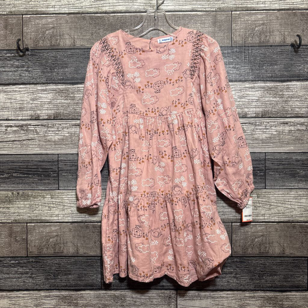 MAYORAL LS LINED COTTON DRESS 5