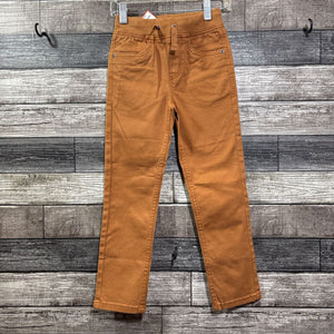 HANNA WOVEN COTTON DRAWSTRING SLIM PANTS 120 / 6-7
