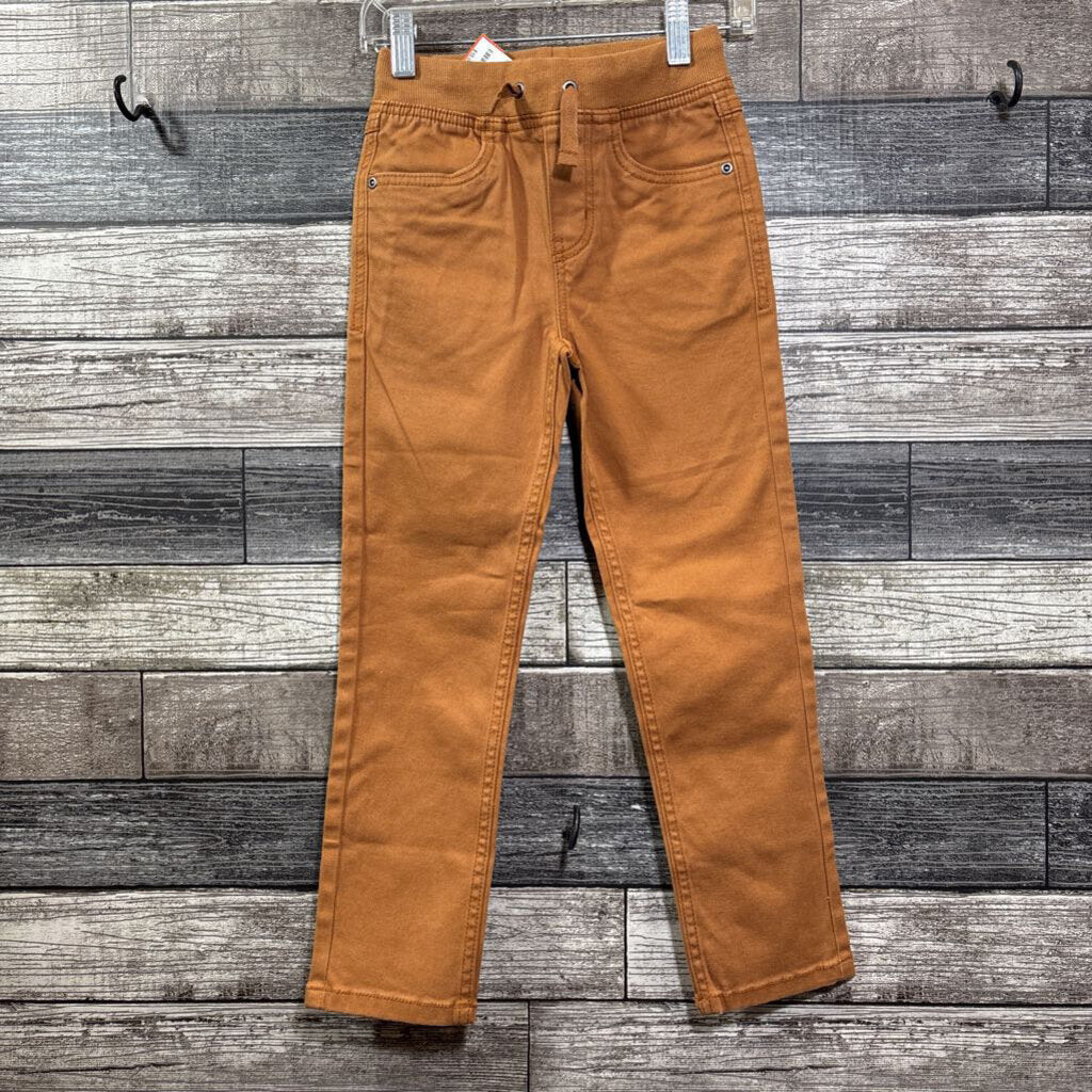 HANNA WOVEN COTTON DRAWSTRING SLIM PANTS 120 / 6-7