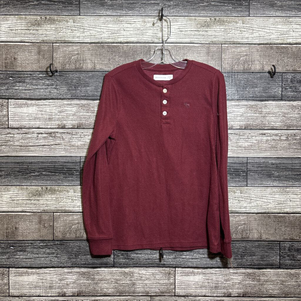 ABERCROMBIE LS WAFFLE HENLEY SHIRT 11/12