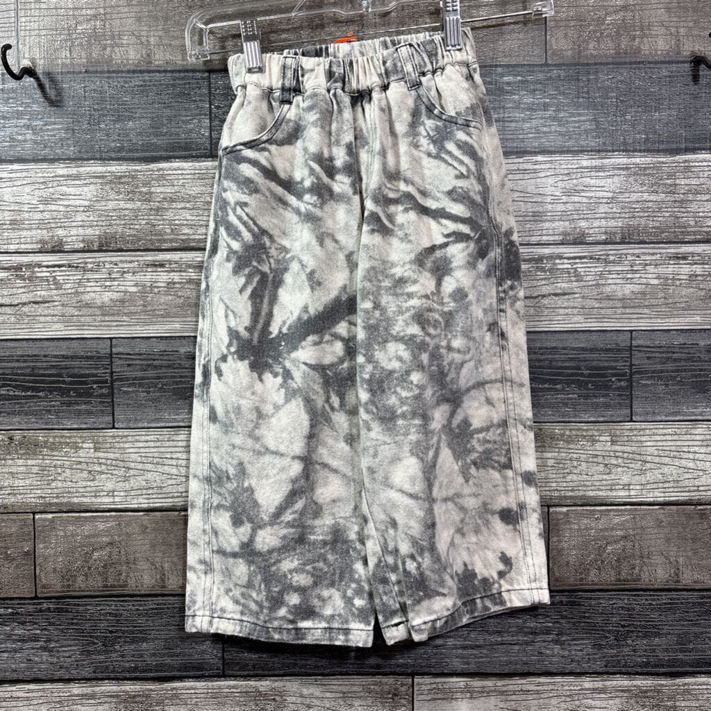 THROWING TINY FITS TIE DYE WIDE LEG DENIM 4
