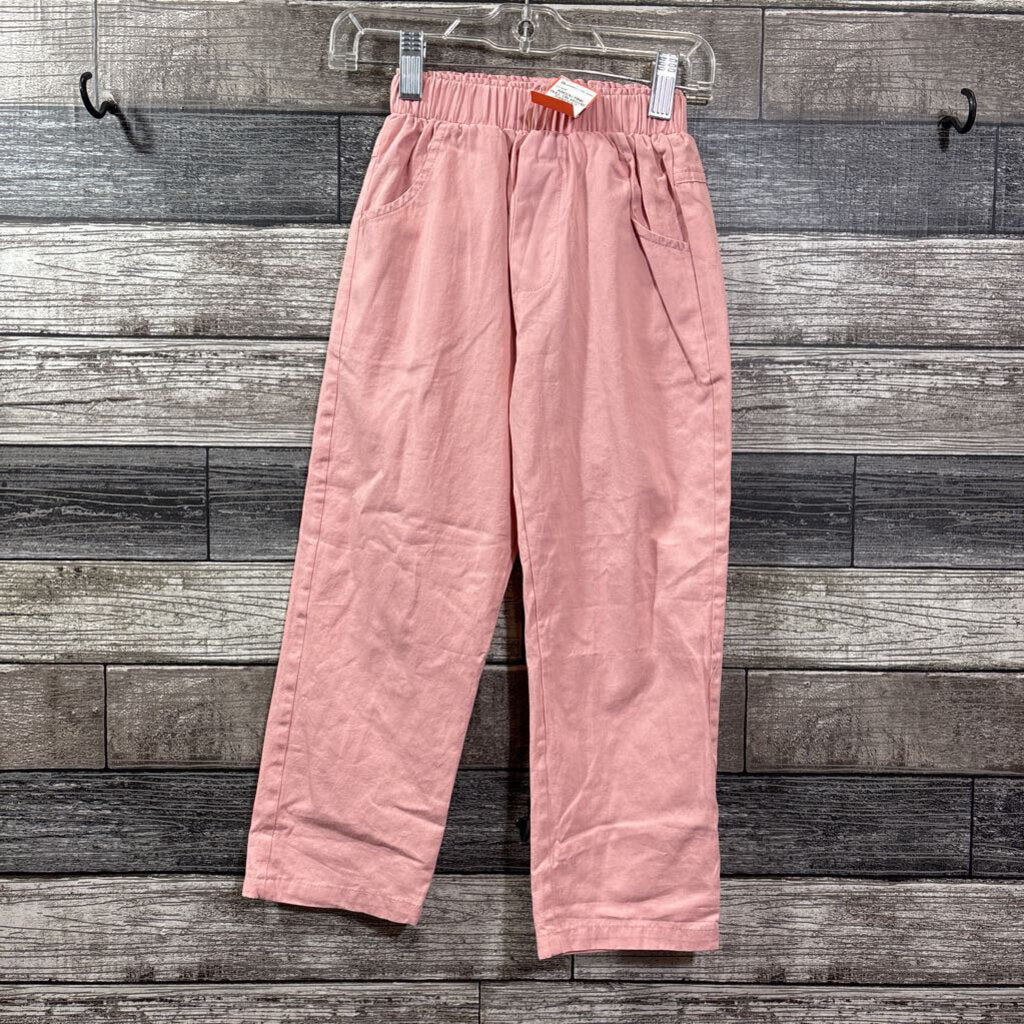 ANGOU PINK PULL ON WOVEN PANTS 6/7