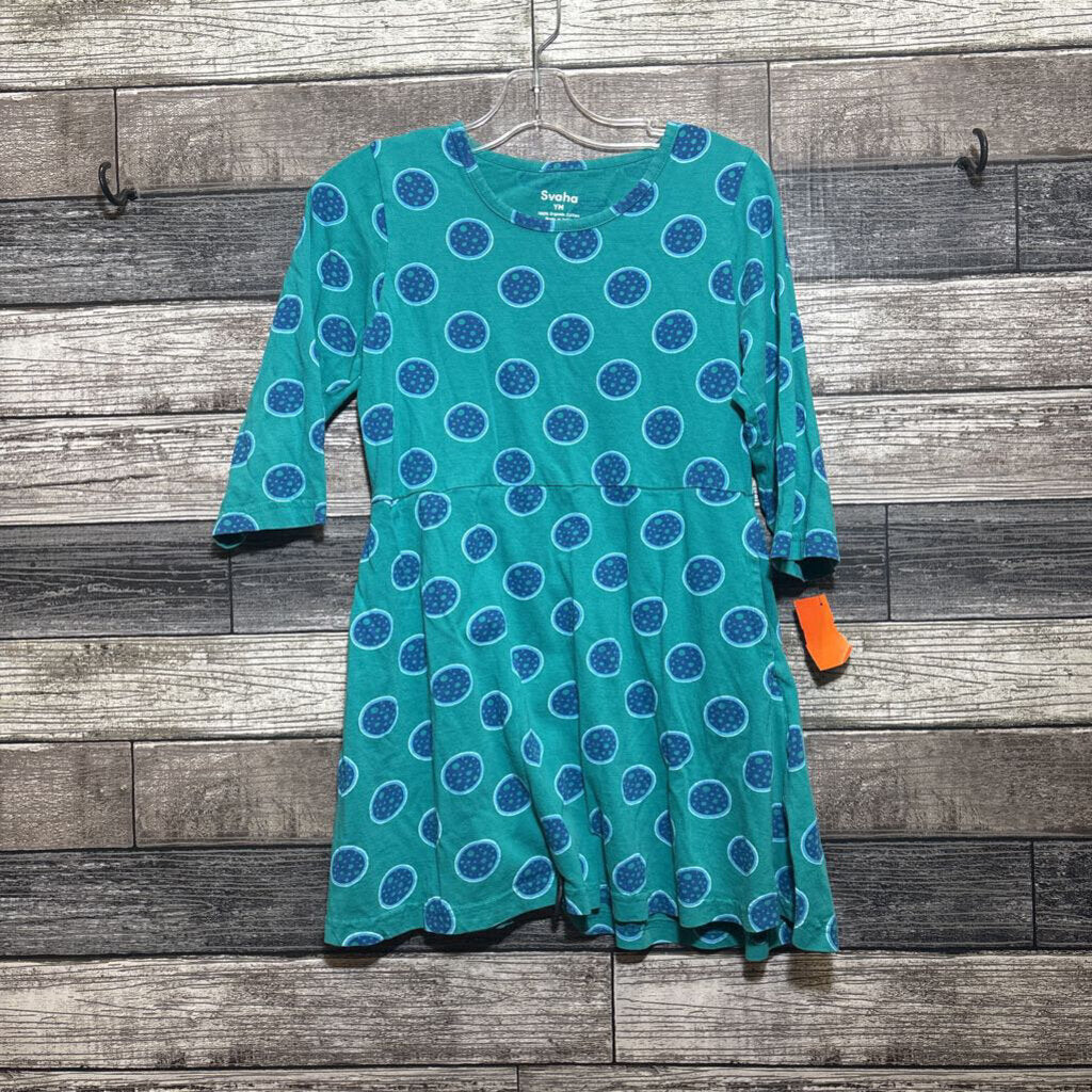 SVAHA ORGANIC COTTON 3/4 SLEEVE DRESS 6