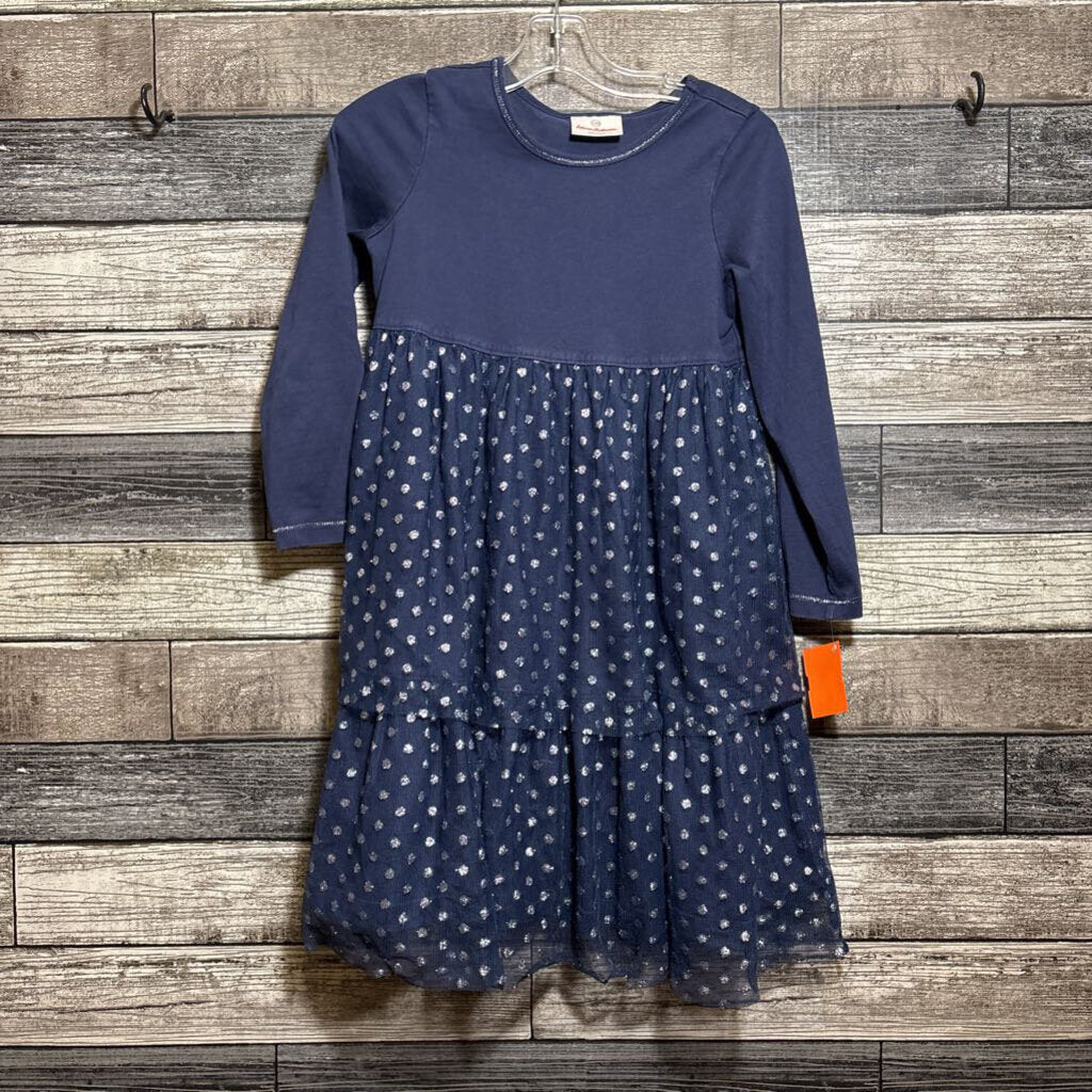 HANNA LS TIERED TULLE SKIRT DRESS 120 / 6-7