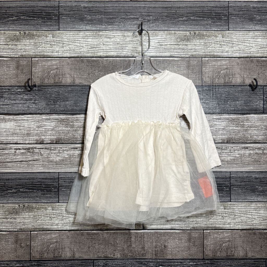 ZARA LS DRESS WITH TULLE SKIRT 2