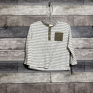 ZARA LS STRIPED HENLEY SHIRT 2/3