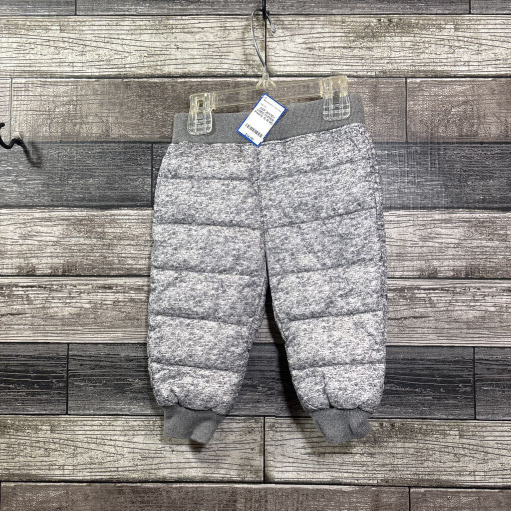 GAP JERSEY LINED PUFFER PANTS 12-18 MO