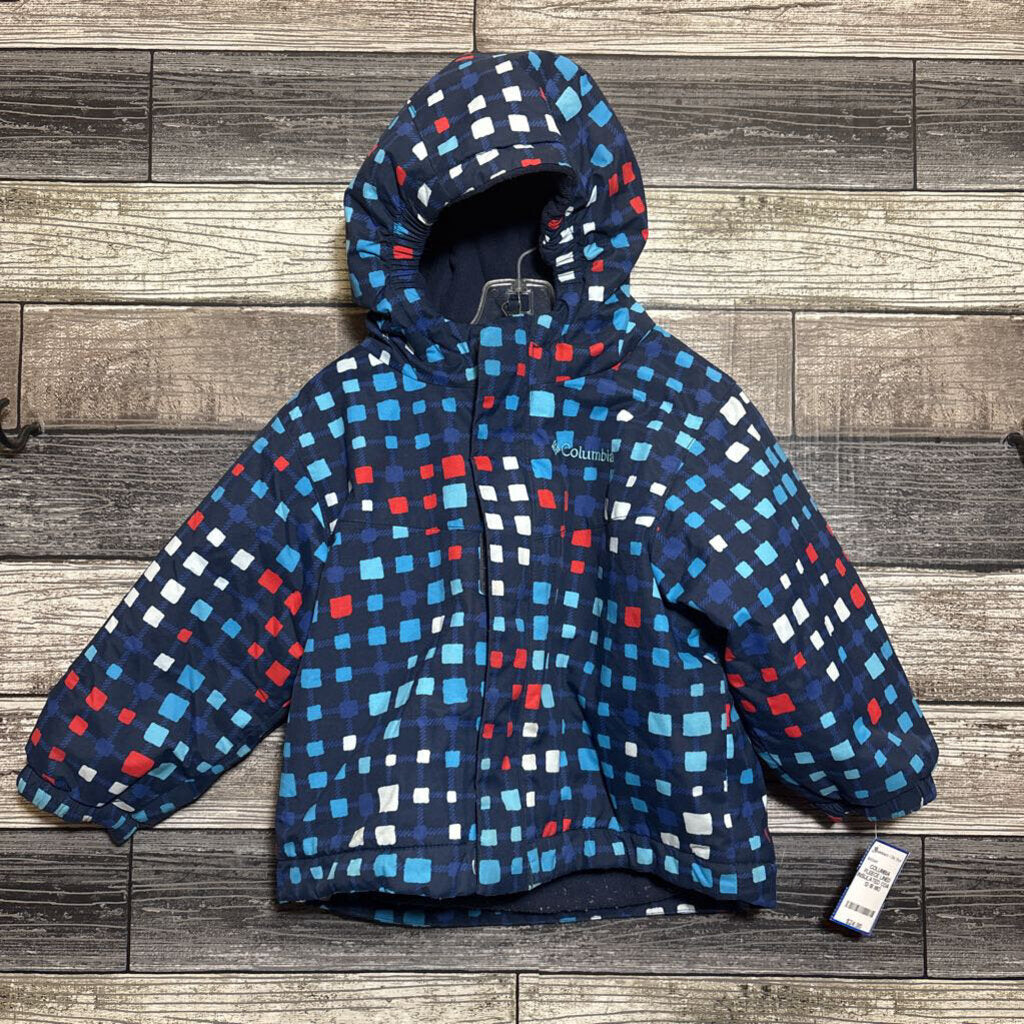 COLUMBIA FLEECE LINED INSULATED COAT 12-18 MO