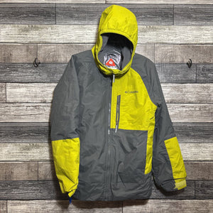 COLUMBIA OMNI HEAT OMNI TECH WATERPROOF HOODED COAT 10/12