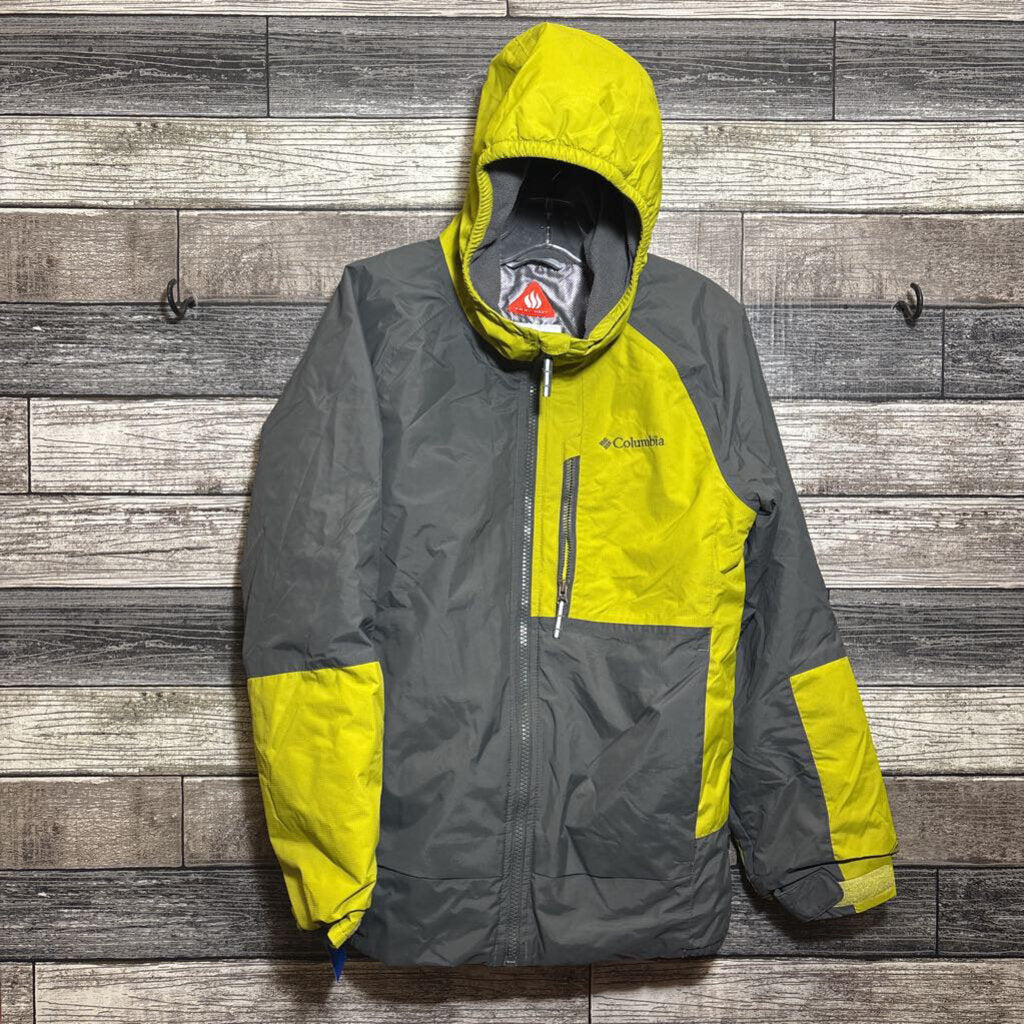 COLUMBIA OMNI HEAT OMNI TECH WATERPROOF HOODED COAT 10/12
