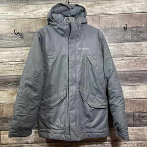 COLUMBIA OMNI HEAT OMNI TECH WATERPROOF HOODED COAT 10/12