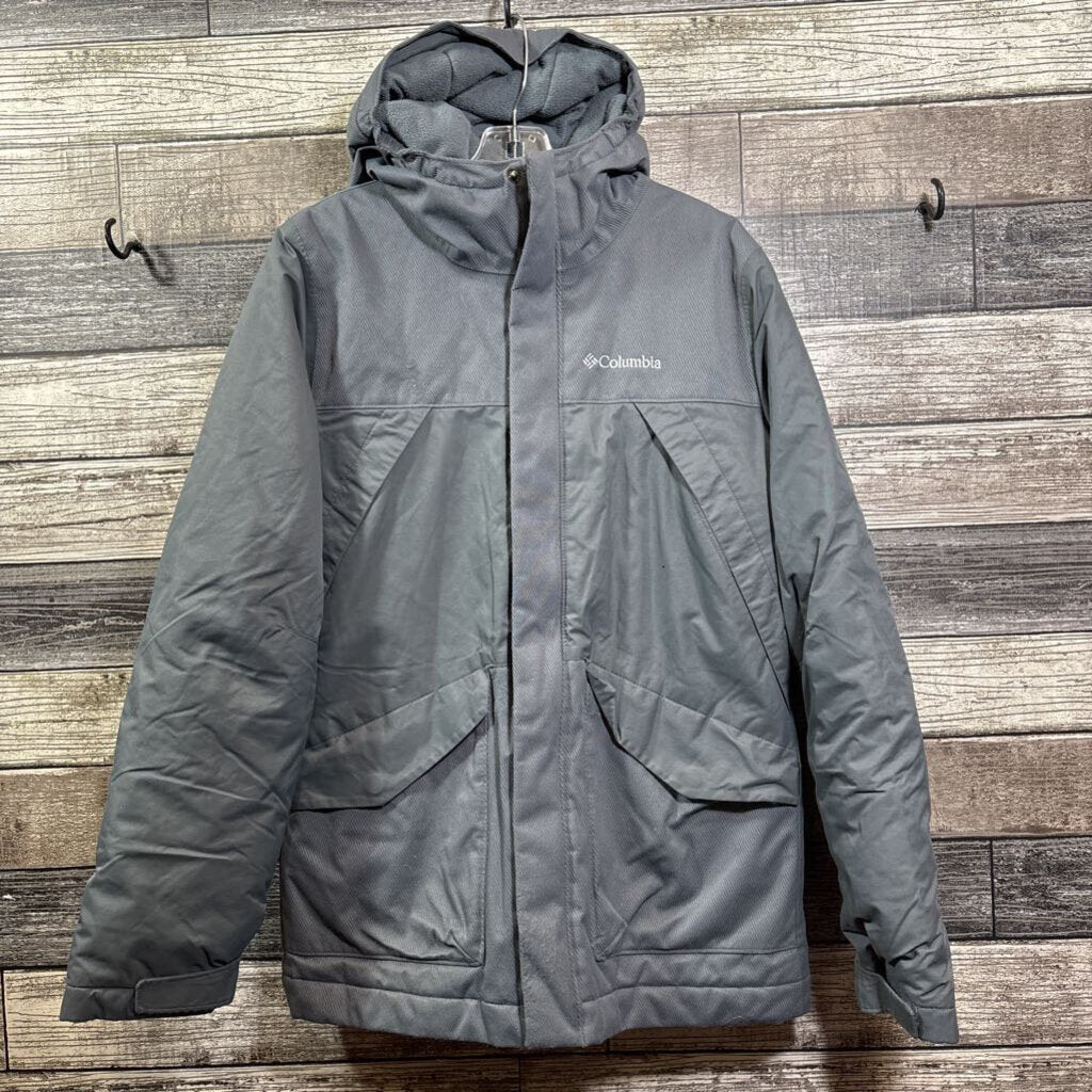 COLUMBIA OMNI HEAT OMNI TECH WATERPROOF HOODED COAT 10/12