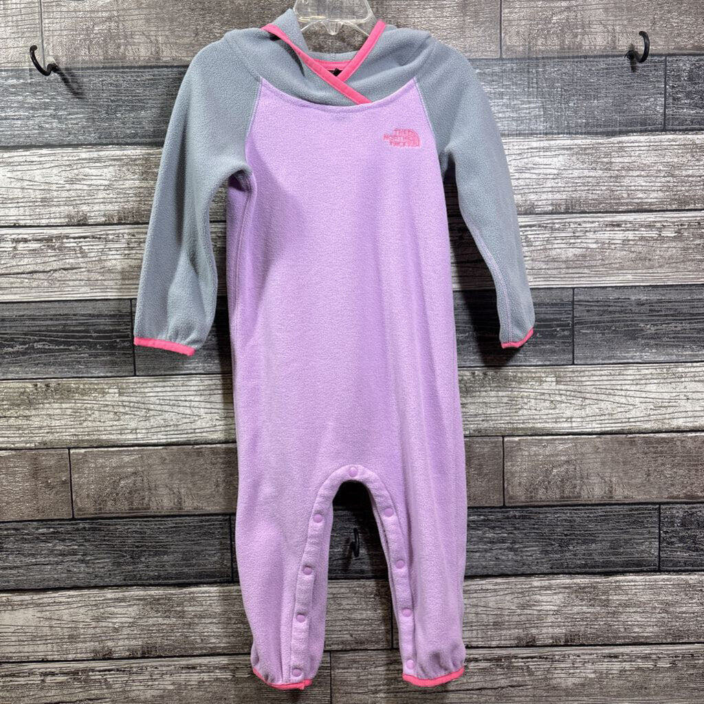 NORTH FACE HOODED FLEECE BUNTING 12-18 MO