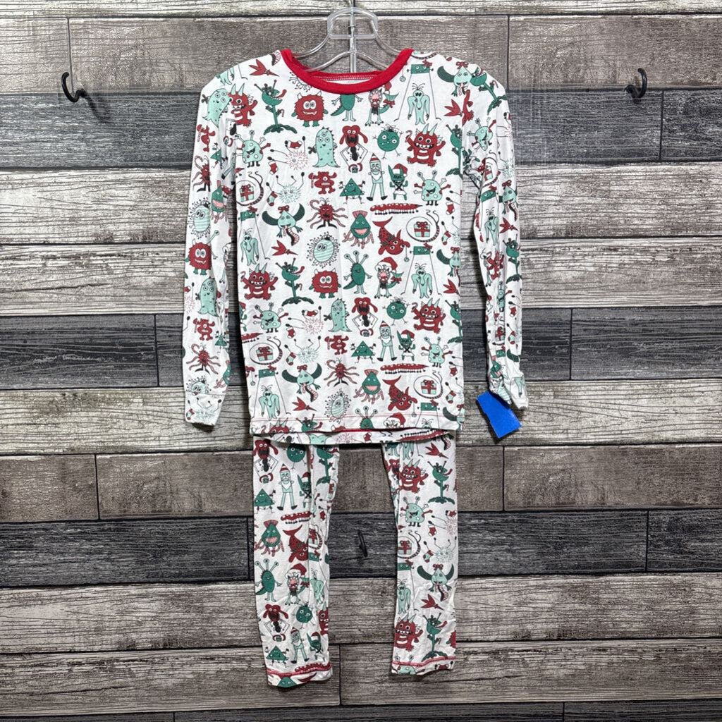 KICKEE PANTS BAMBOO 2PC HOLIDAY PJ 8